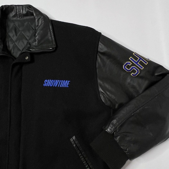 Showtime Championship Boxing Varsity Jacket Vtg 90s Wool Embroidered Made USA L - Picture 3 of 14